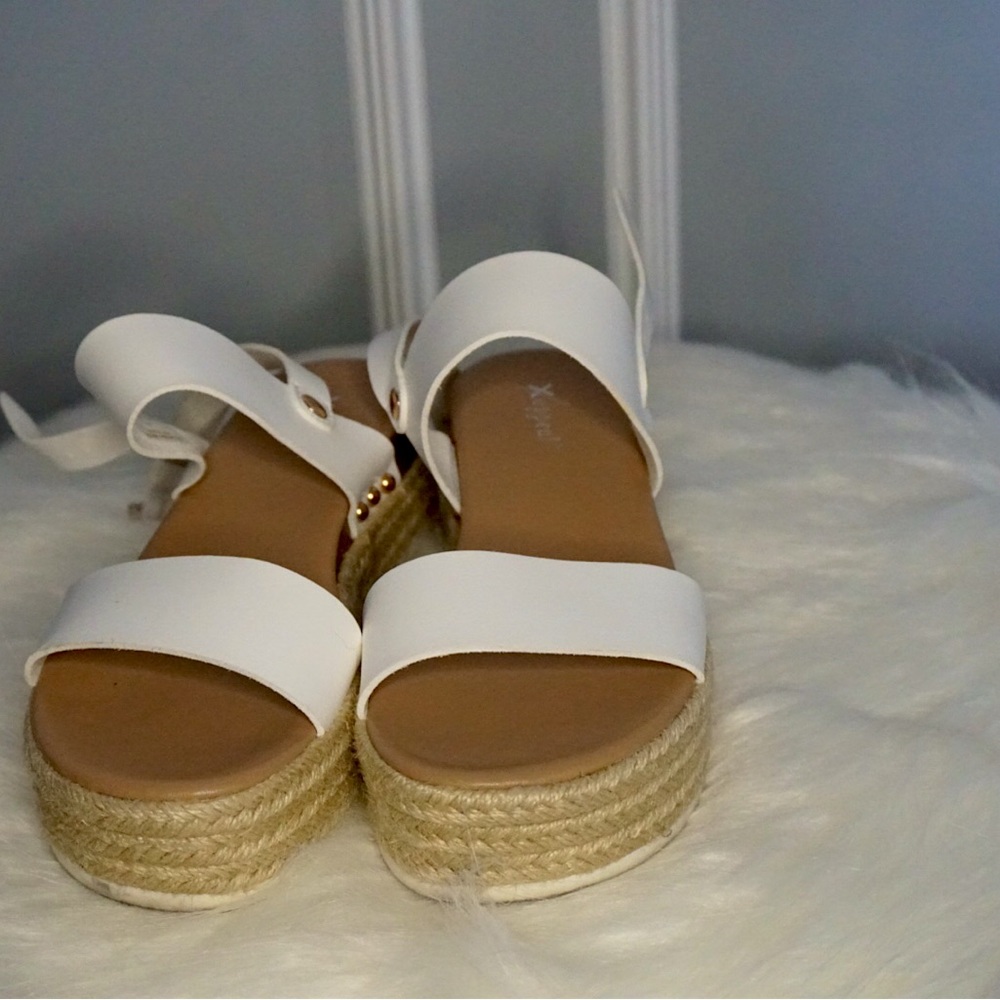 White wedges sandal